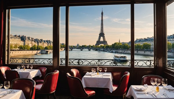 Restaurant chic avec vue sur la seine à paris : découvrez le bistro parisien